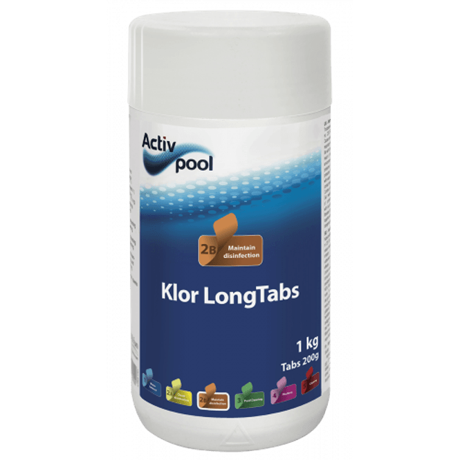 Hovedbilde Klor Longtabs 200 gr 1 kg