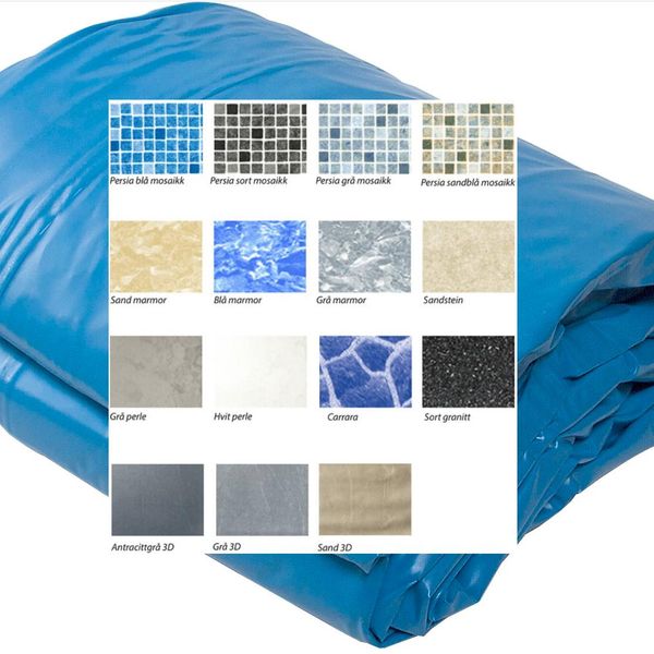 Hovedbilde Liner Oval 9,15 x 4,70 x 1,32 Mønstret 0,75 mm ...