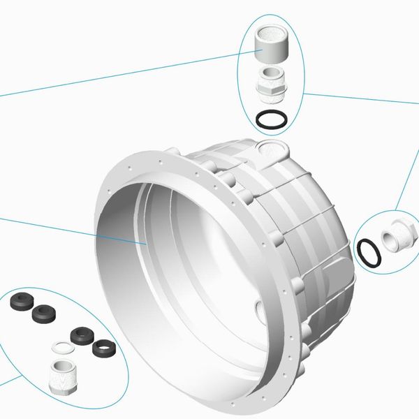 Hovedbilde Muffe M25 for Undervannslys ASTRAL
