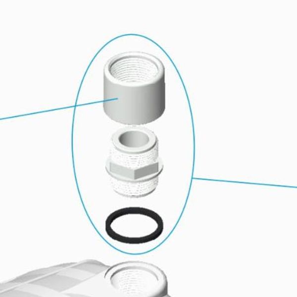 Hovedbilde Muffe M25 for Undervannslys ASTRAL